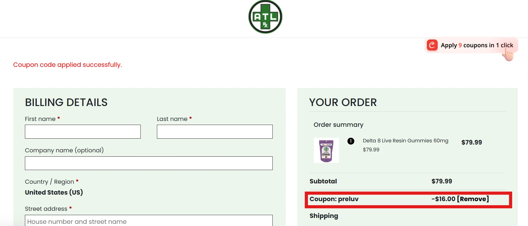 Use Discount Code PRELUV for 20% OFF Sitewide at atlrx.com